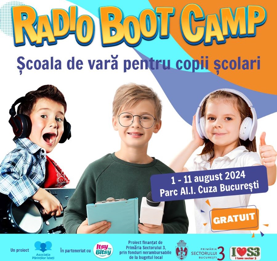 „Radio Boot Camp” se instalează în Parcul Alexandru Ioan Cuza  din Sectorul 3