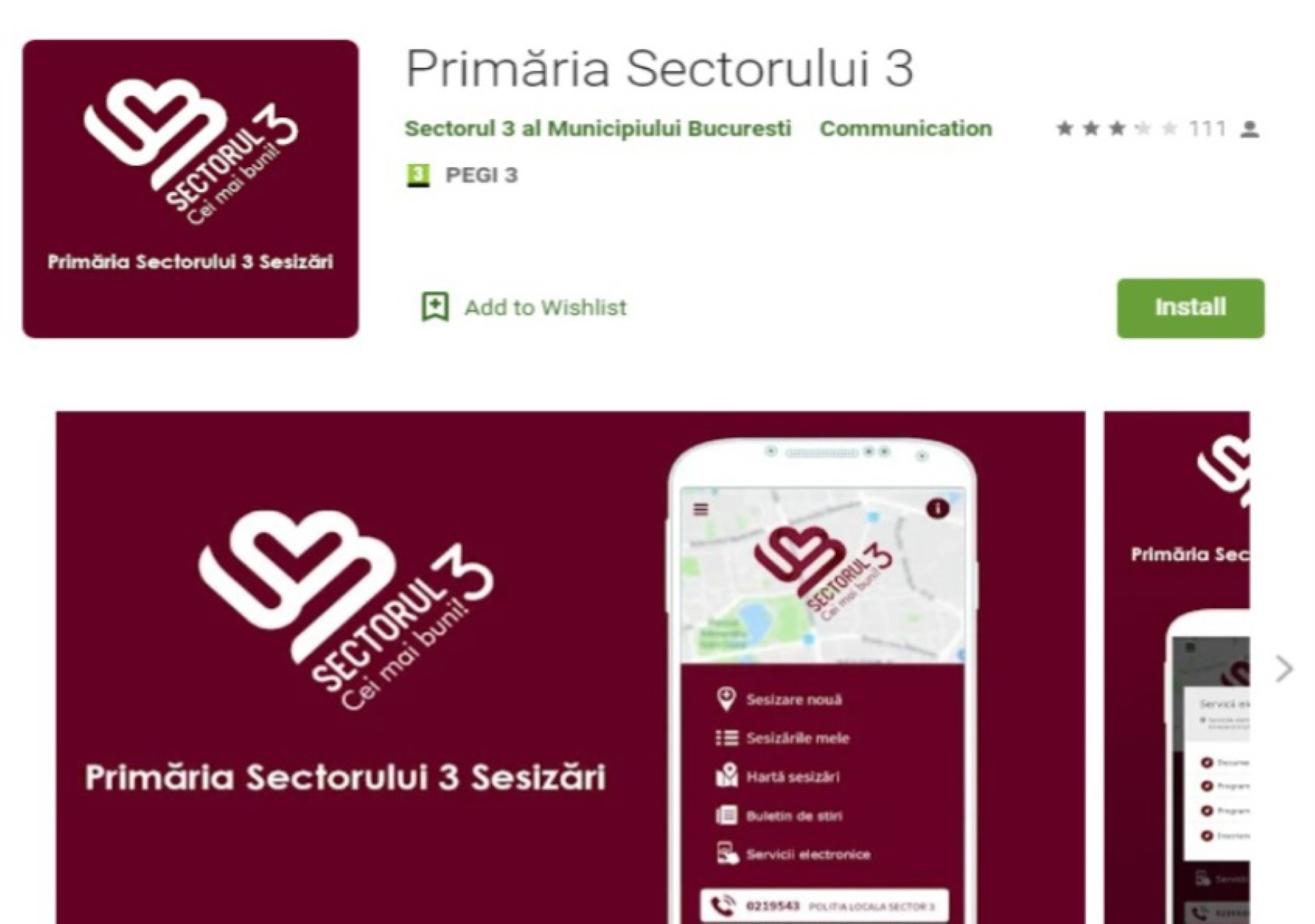 Aplicația „Primăria Sectorului 3”, disponibilă într-o nouă versiune